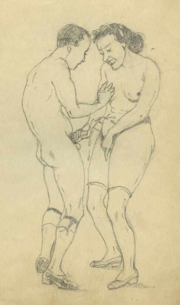 Arte da femdom vintage da Europa Diversa Europeia