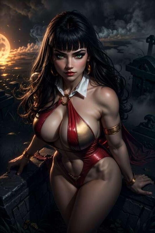 hot Vampirella she bites look out