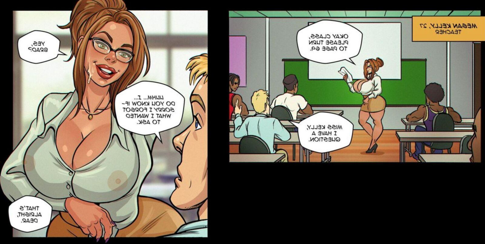 Trabalhando senhoras Kenny Comix