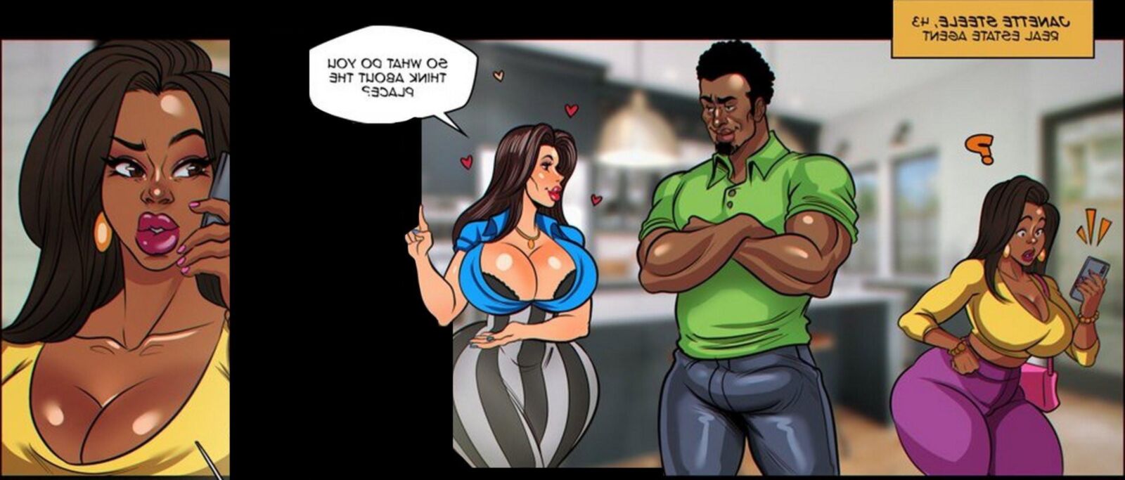 Trabalhando senhoras Kenny Comix