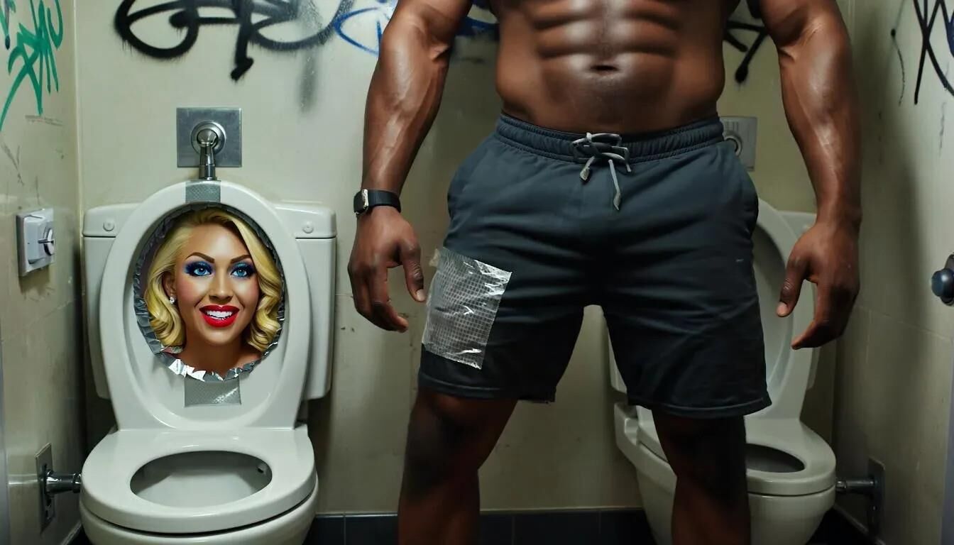Ai Gloryhole en el baño de hombres en el Centro de Refugiados