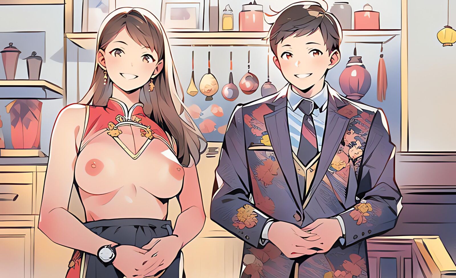 Cartooned China style