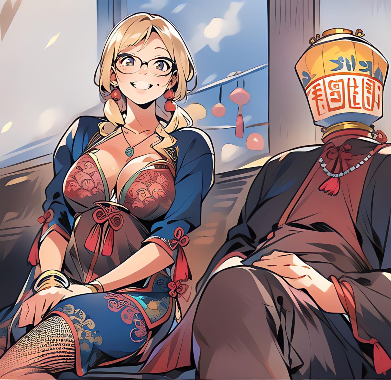 Cartooned China style