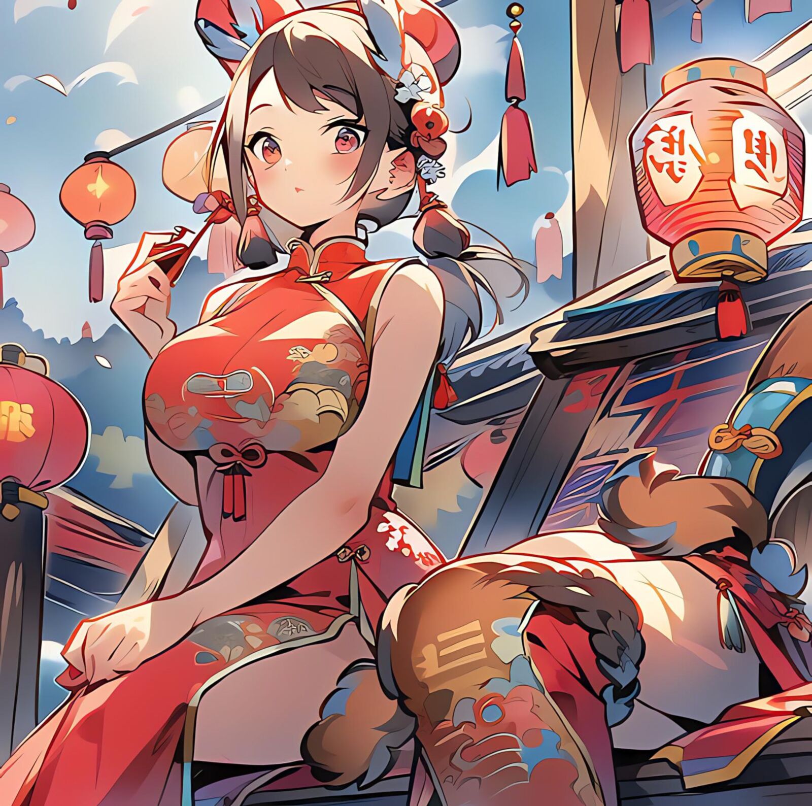 Cartooned China style