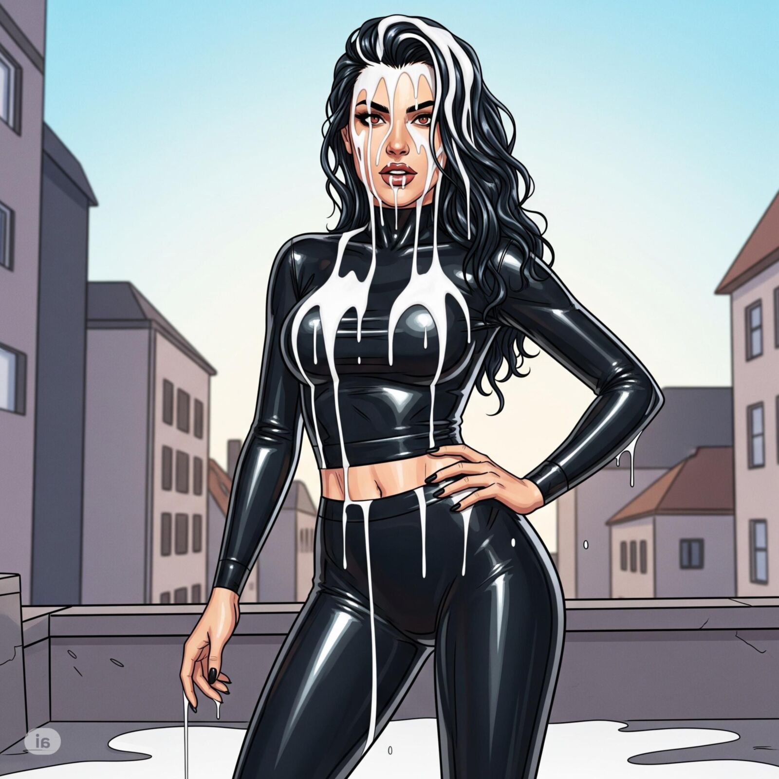 Un incident laiteux avec la reine du latex Damla