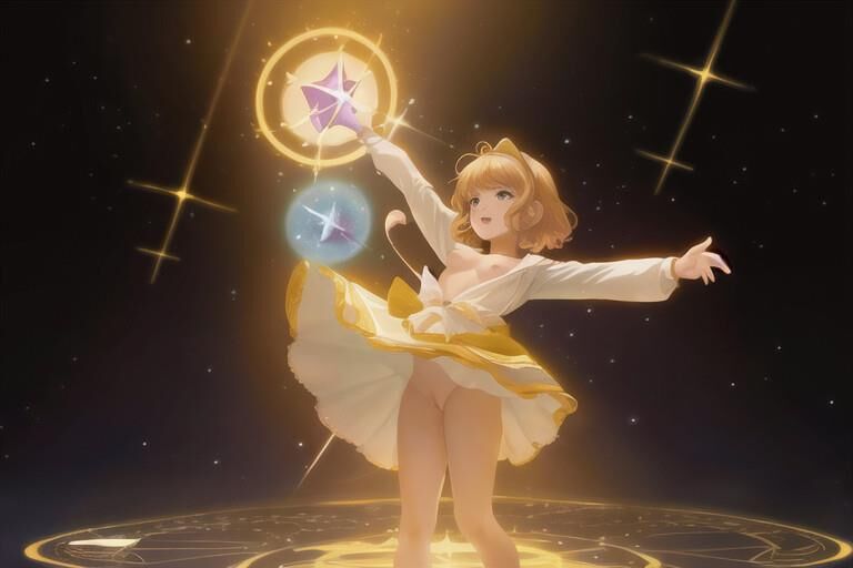 Quick AI test # Magic heroine transformation!