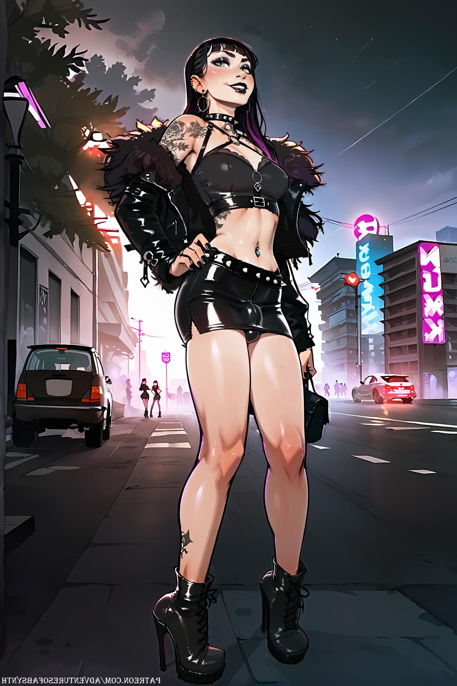 Absynth on her knees, on her back, in chastity, and in charge