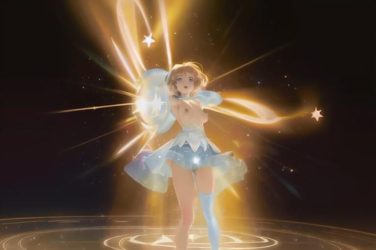 Quick AI test # Magic heroine transformation!
