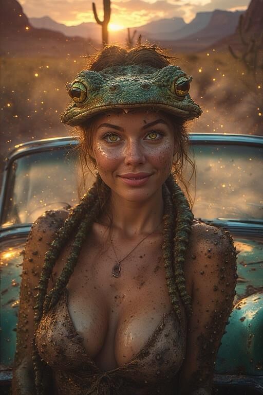 AI Fantasy combos weird sexy anthro busty female creatures