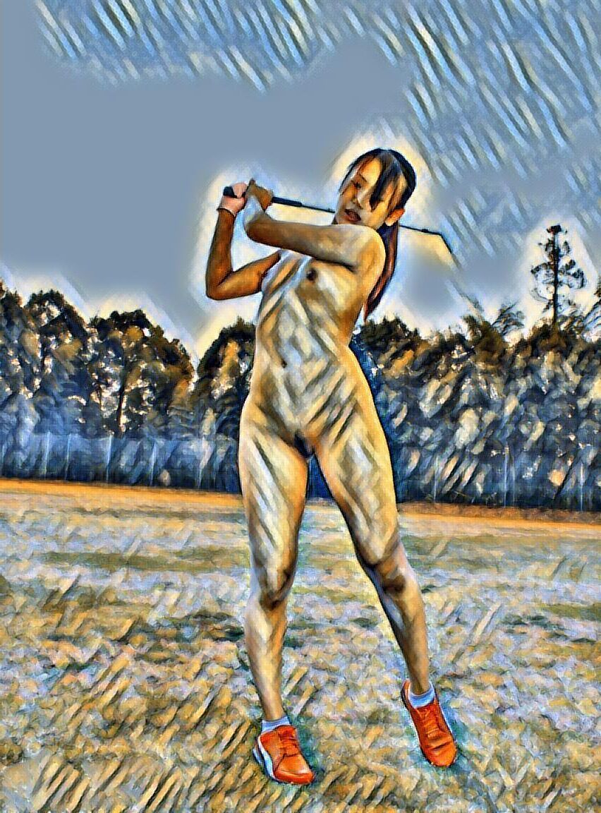 Dreaming of nude sexy ladies on the golfcourse#