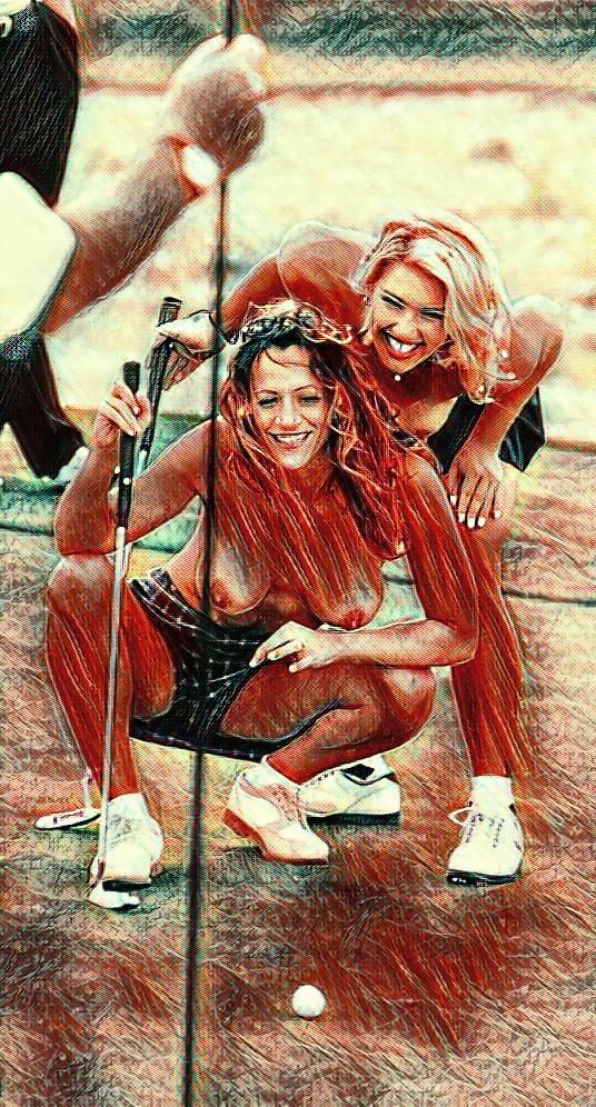 Dreaming of nude sexy ladies on the golfcourse#