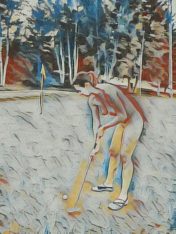 Dreaming of nude sexy ladies on the golfcourse#