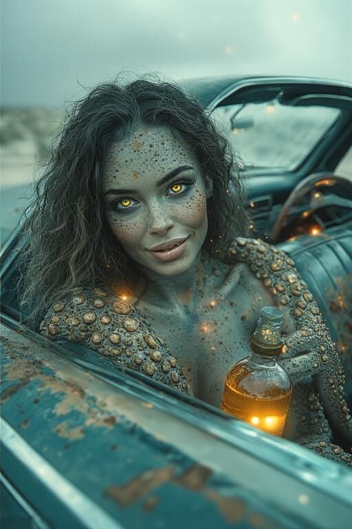 AI Fantasy combos weird sexy anthro busty female creatures