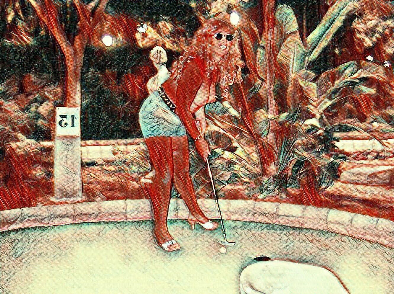 Dreaming of nude sexy ladies on the golfcourse#