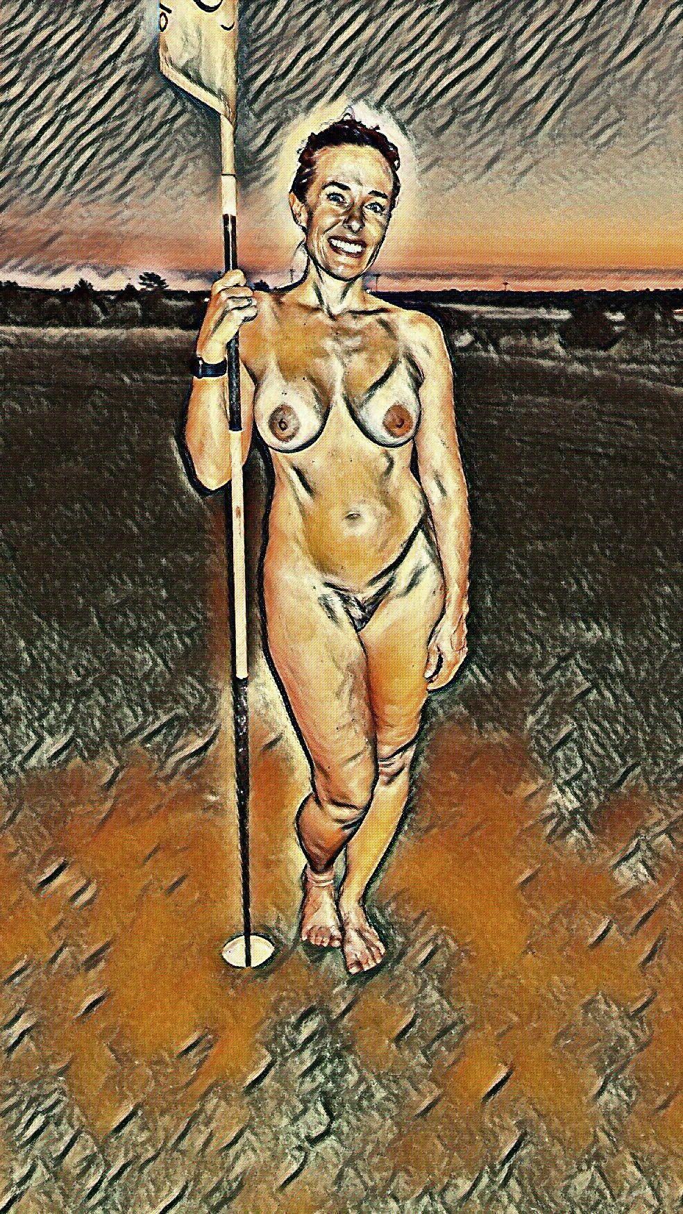 Dreaming of nude sexy ladies on the golfcourse#