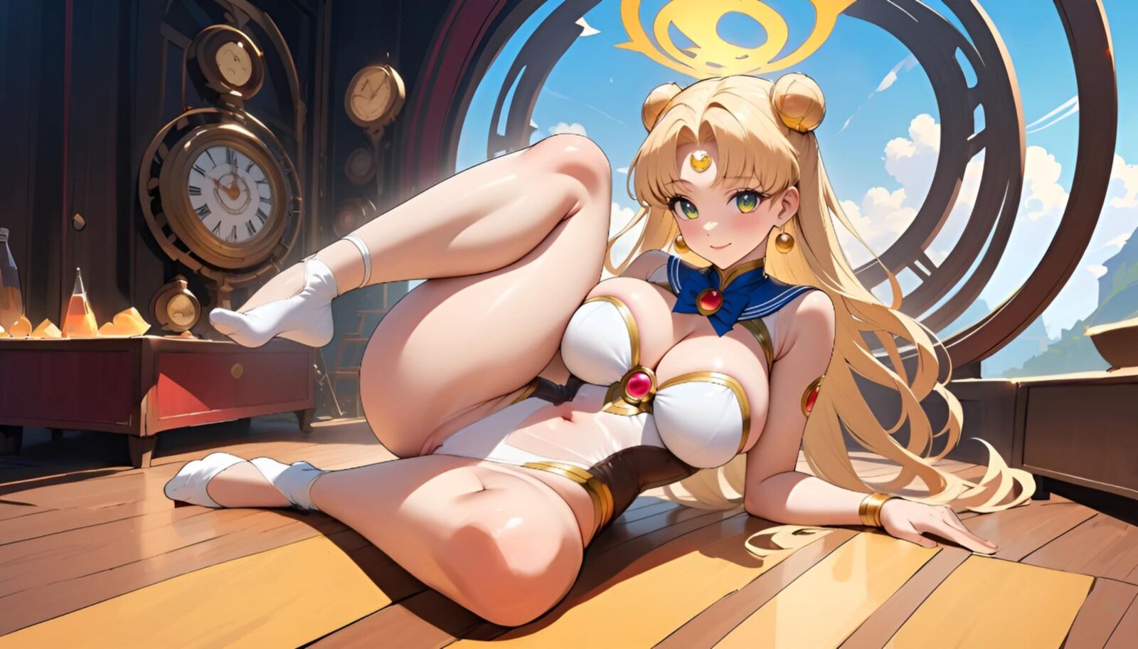 Sailor Moon Cartoon desnudo