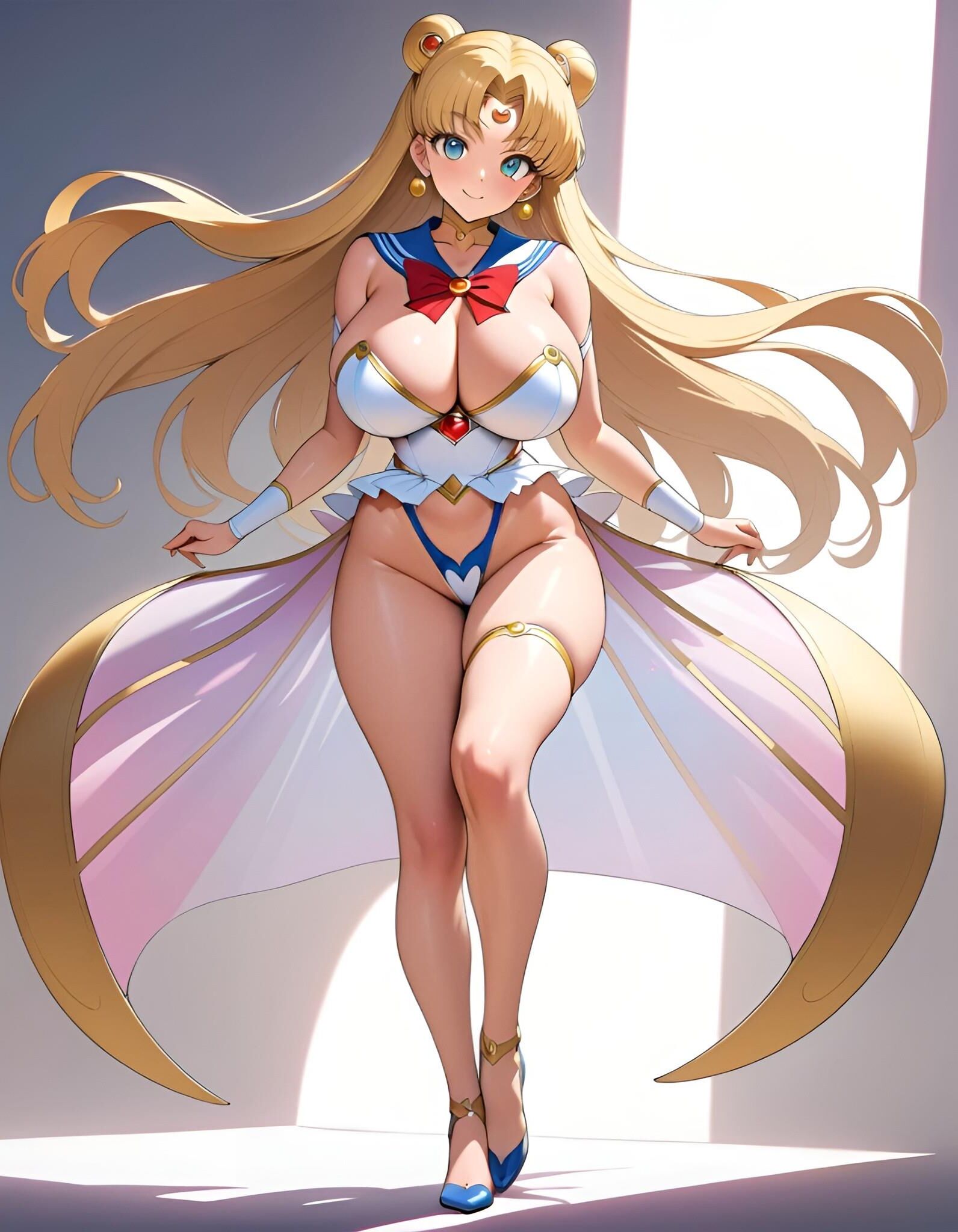 Sailor Moon Cartoon desnudo