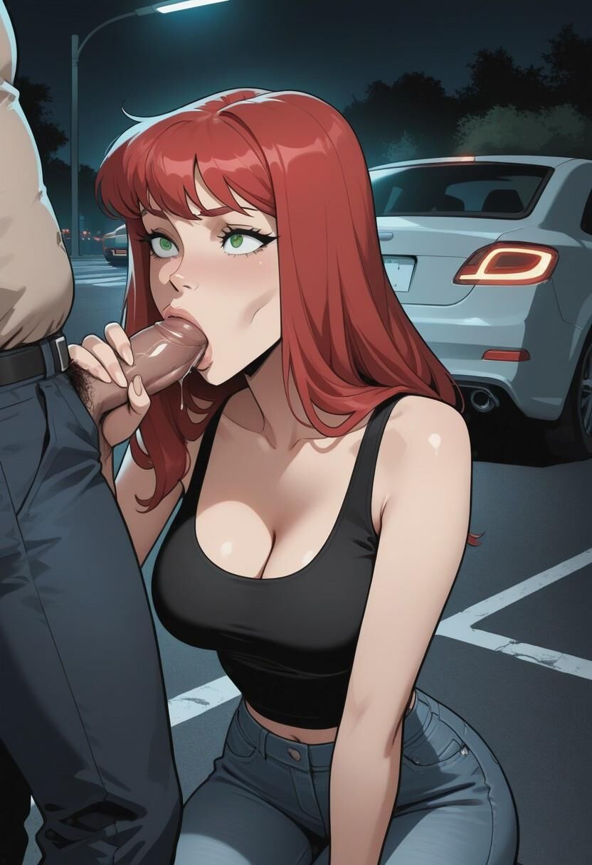 En el estacionamiento