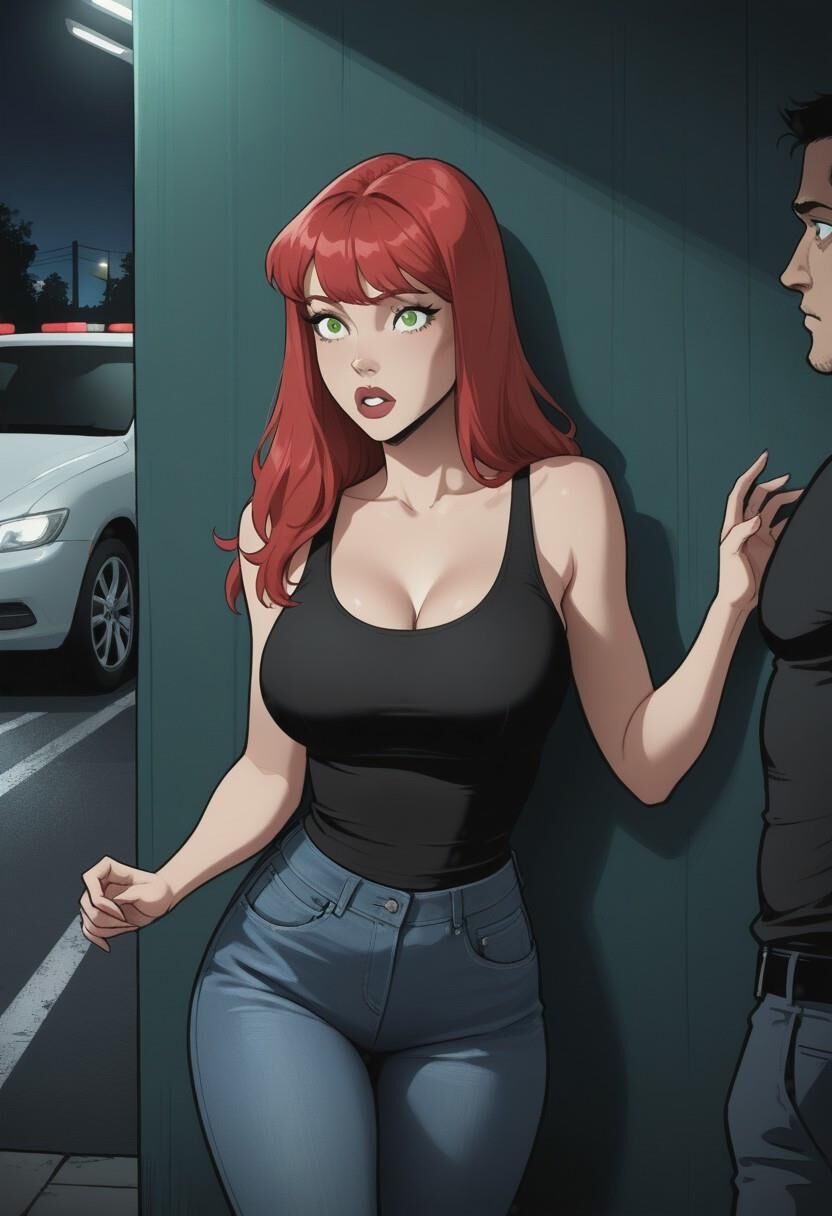 En el estacionamiento