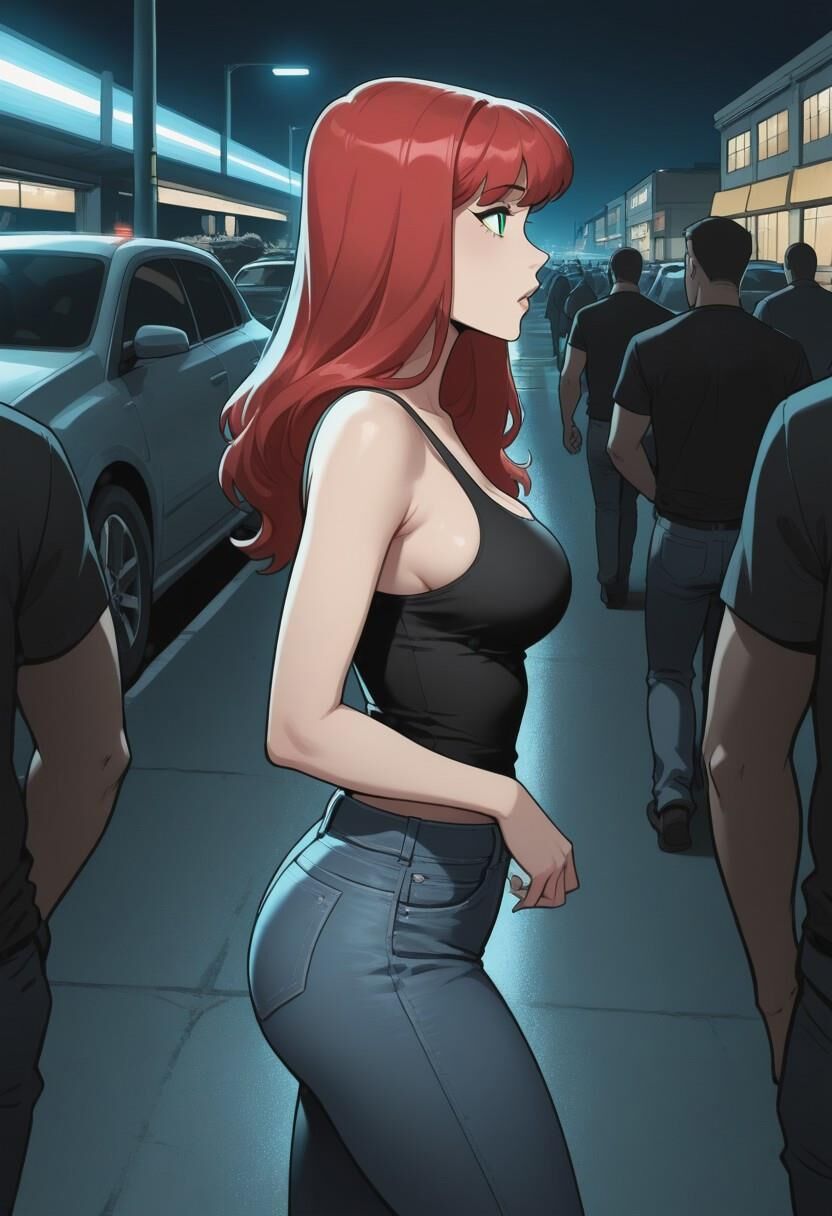 En el estacionamiento