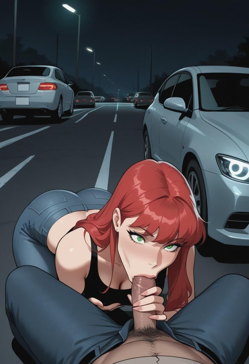 En el estacionamiento