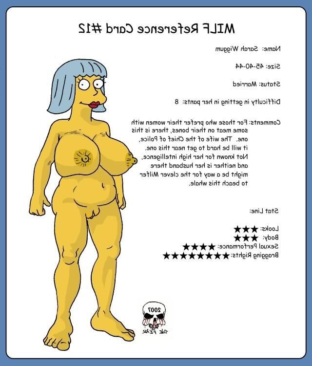 Cartões Simpson MILF ausentes