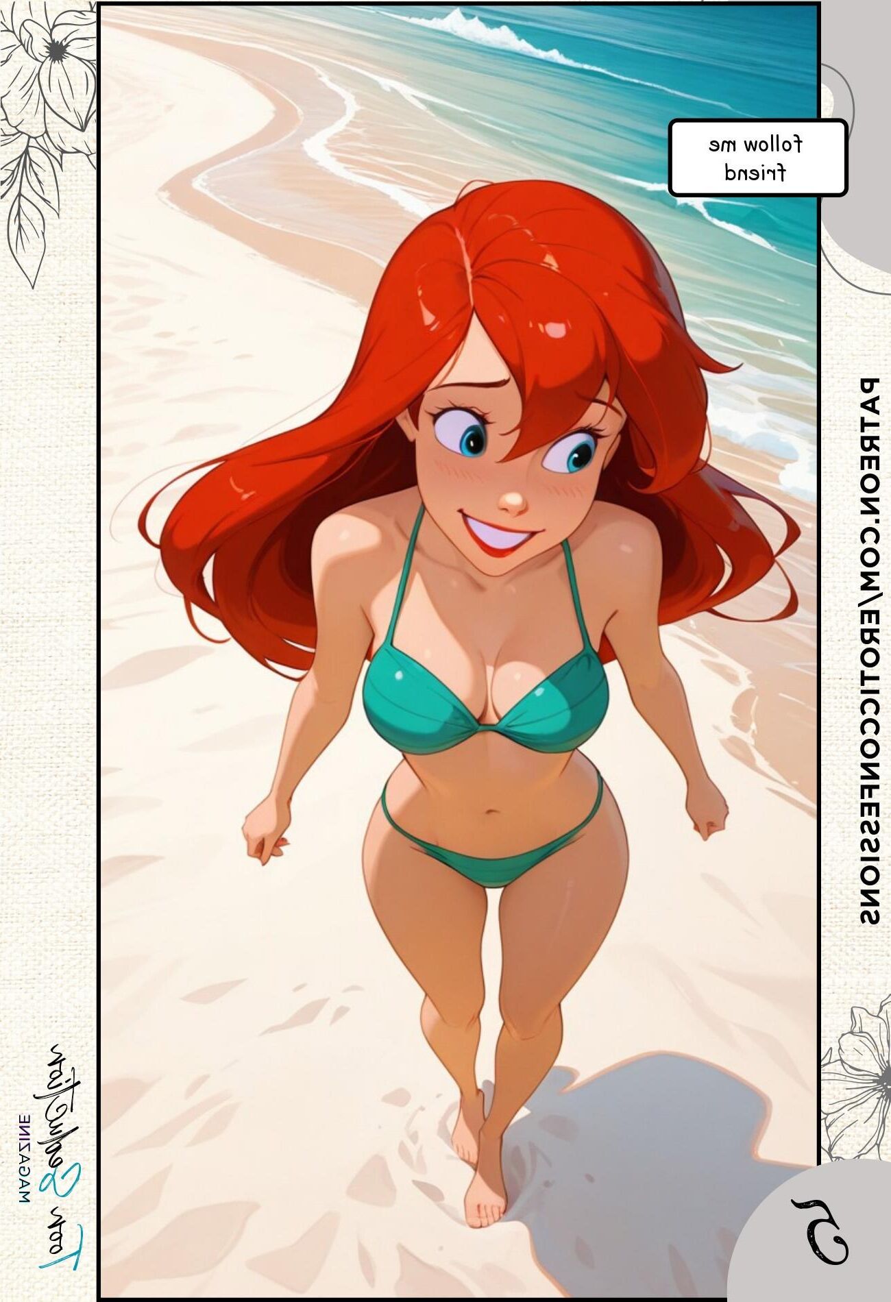 Beach Day Whit Ariel