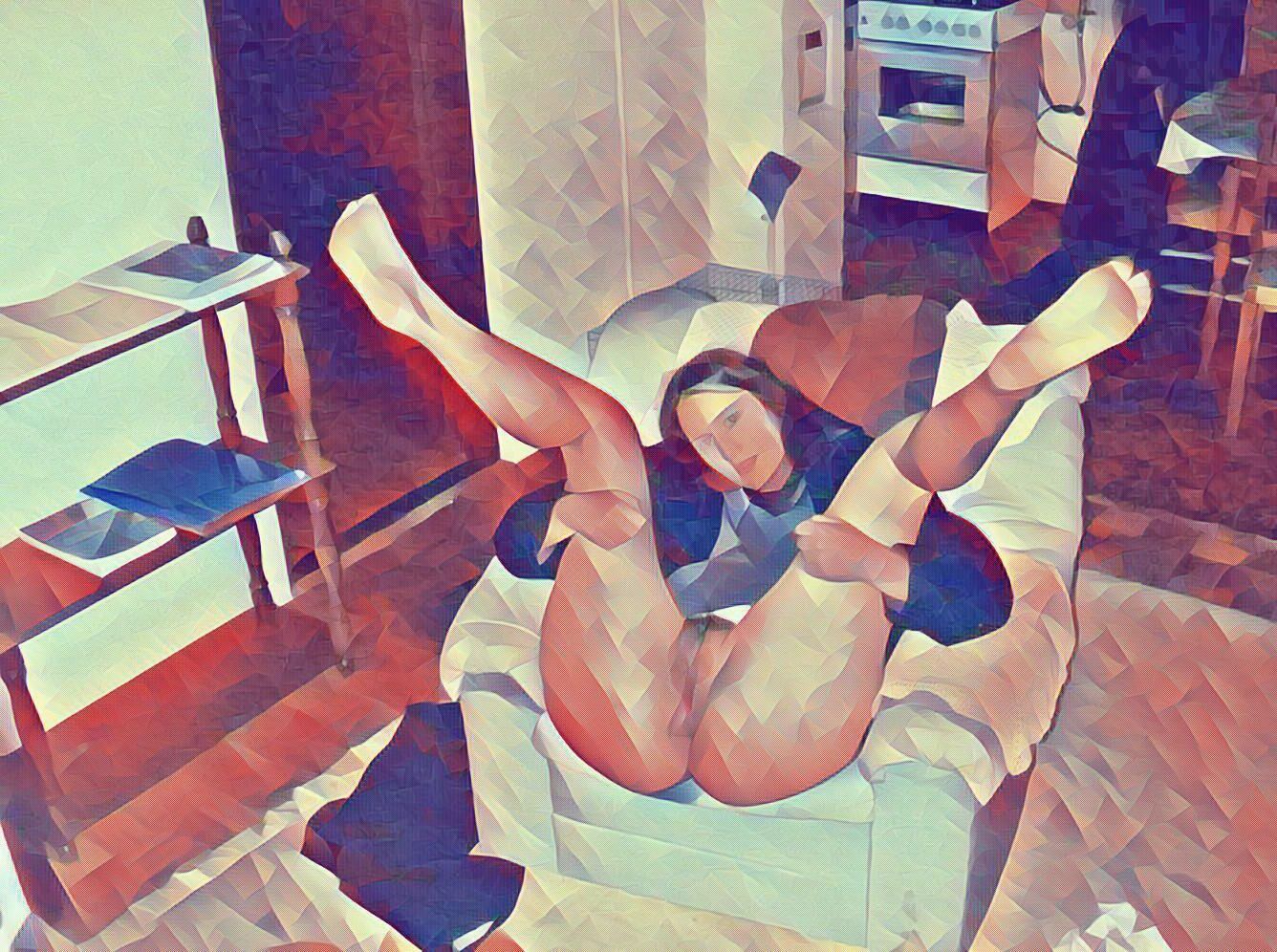 chicas cachondas con las piernas arriba